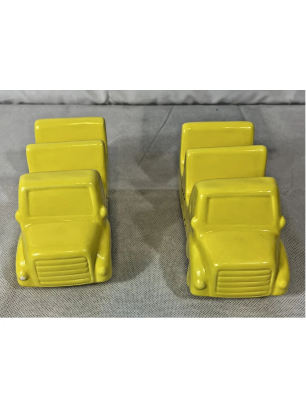 Rae Dunn Yellow Ceramic Taco Truck Taco Holder Set of 2 Artisan Collection New